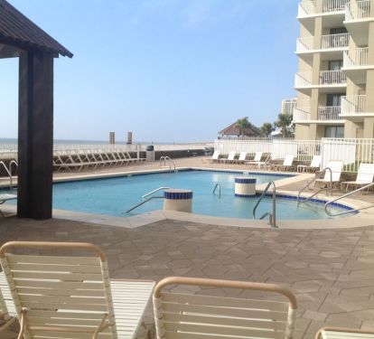 Beach side outdoor pool
